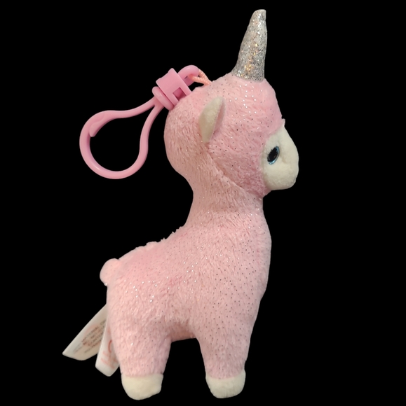 2019 Ty BEANIE BABIES STUFFED ANIMAL KEYCLIP "LANA" THE LLAMACORN - Picture 3 of 10